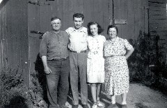 Daniel, Elmer, Julia (Judy) Kish (Dorrough), Juliska Kish Szechy